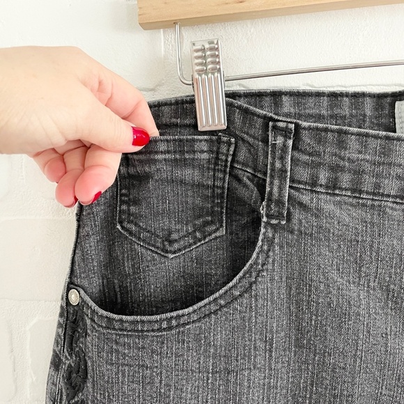 Vintage Y2K COS Jeans Black Embroidered Sparkly Fairy Whimsigoth Denim Cotton 34 - Picture 7 of 15